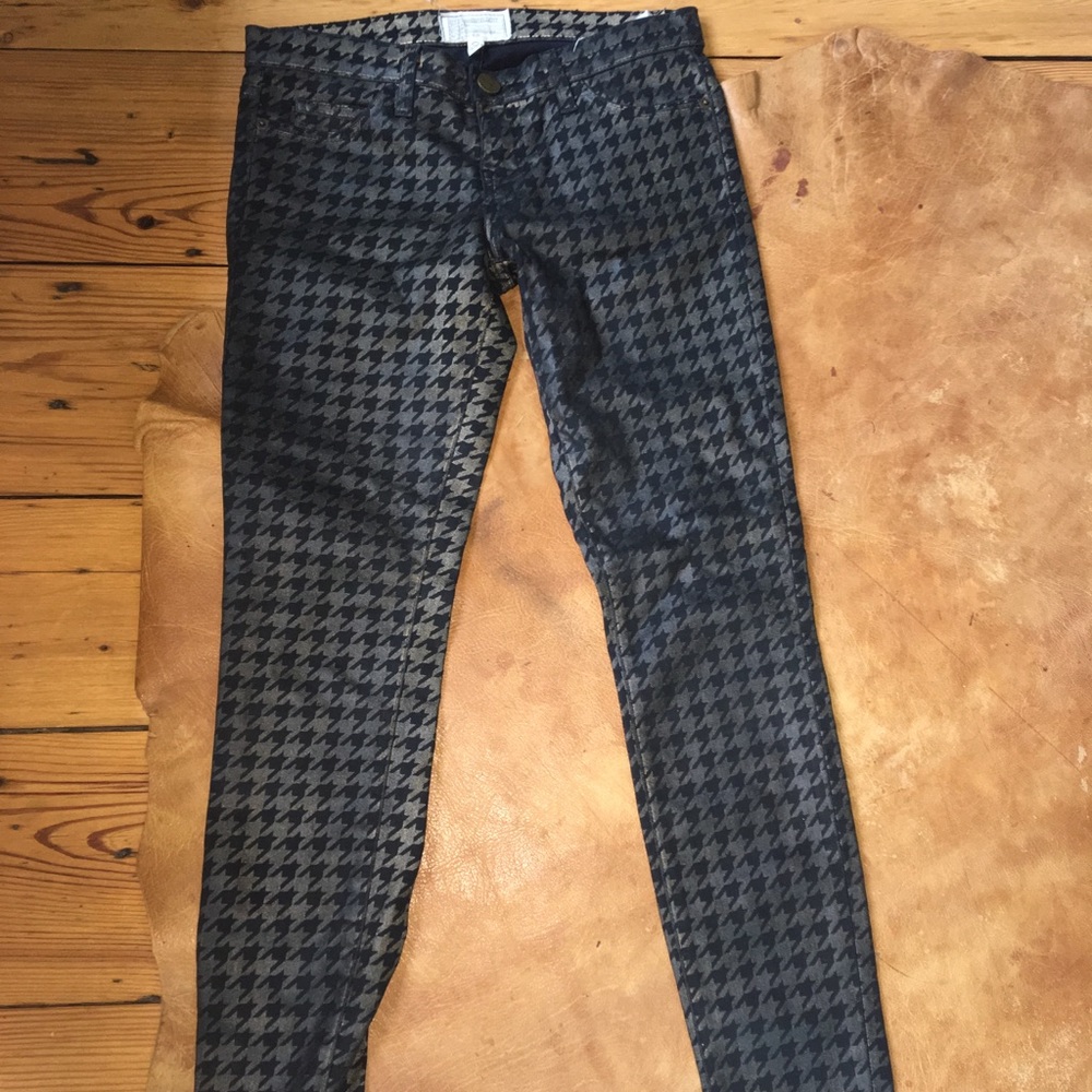 Gold and Black Houndstooth Jeans